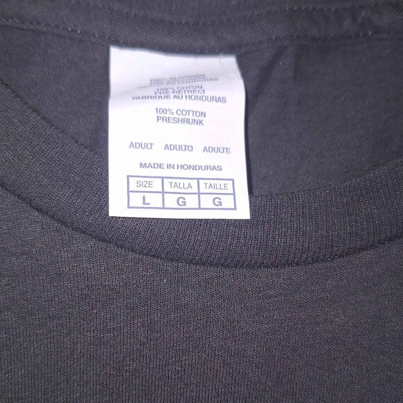 Unbranded Melting Smiley Face Graphic T-Shirt Black - Size Large - Picture 2 of 4